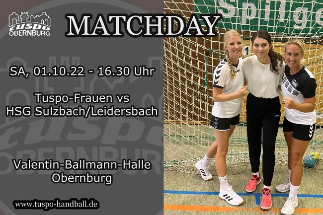 SA, 01.10.22 - 16.30 Uhr: Frauen vs HSG Sulzbach/Leidersbach